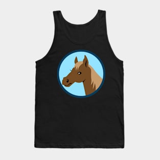 Horse , i like Horses Wood Mounted Print Tank Top